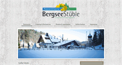 Desktop Screenshot of bergseestueble.com